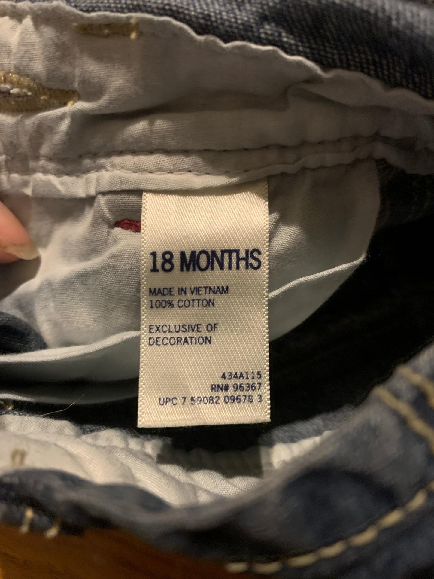 M L P overalls size 18 month